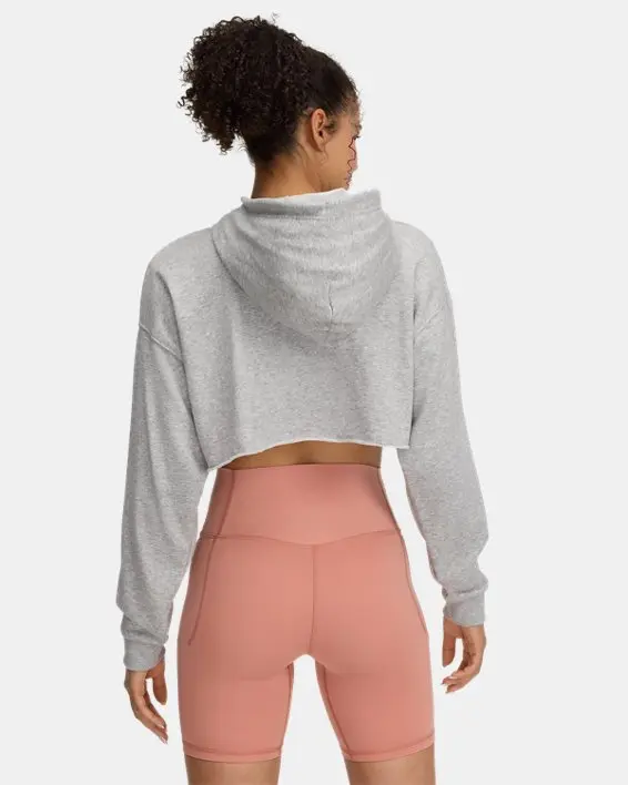 Buzo crop con capucha Icon Terry para Mujer image number 1