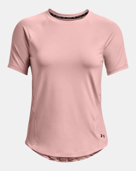 Remera manga corta UA RUSH para mujer image number 4