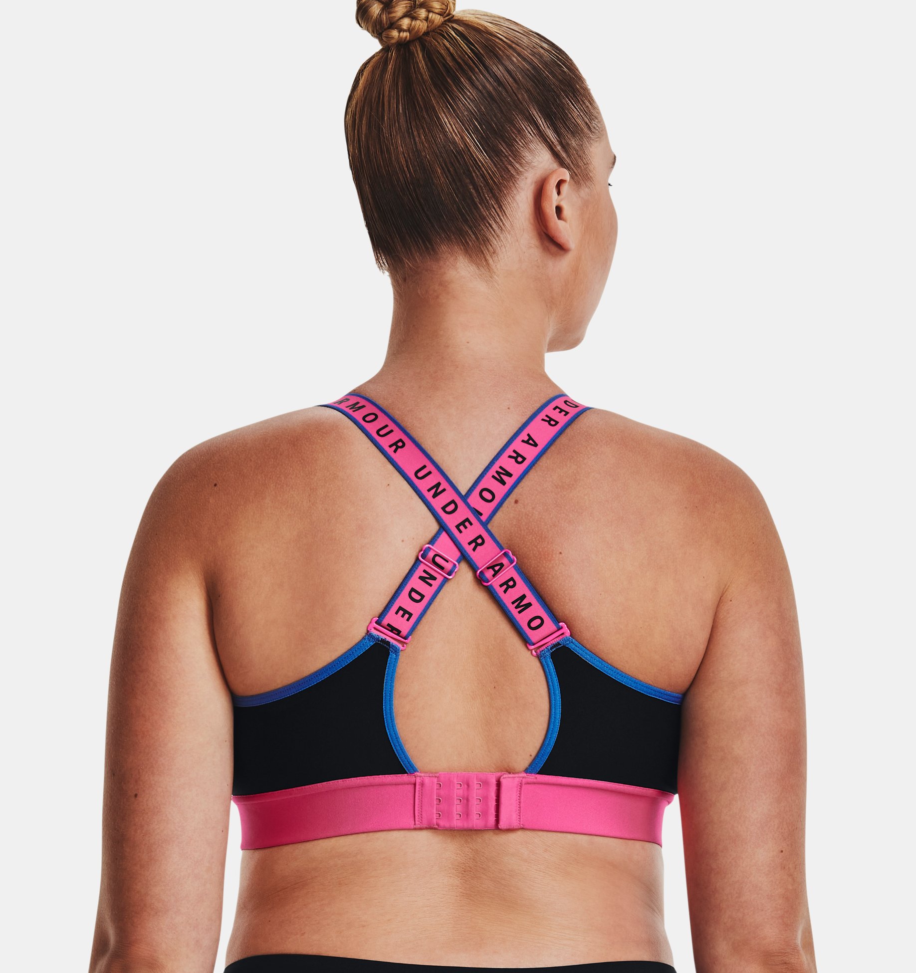 Bra deportivo UA Infinity Mid Blocked para mujer image number 7