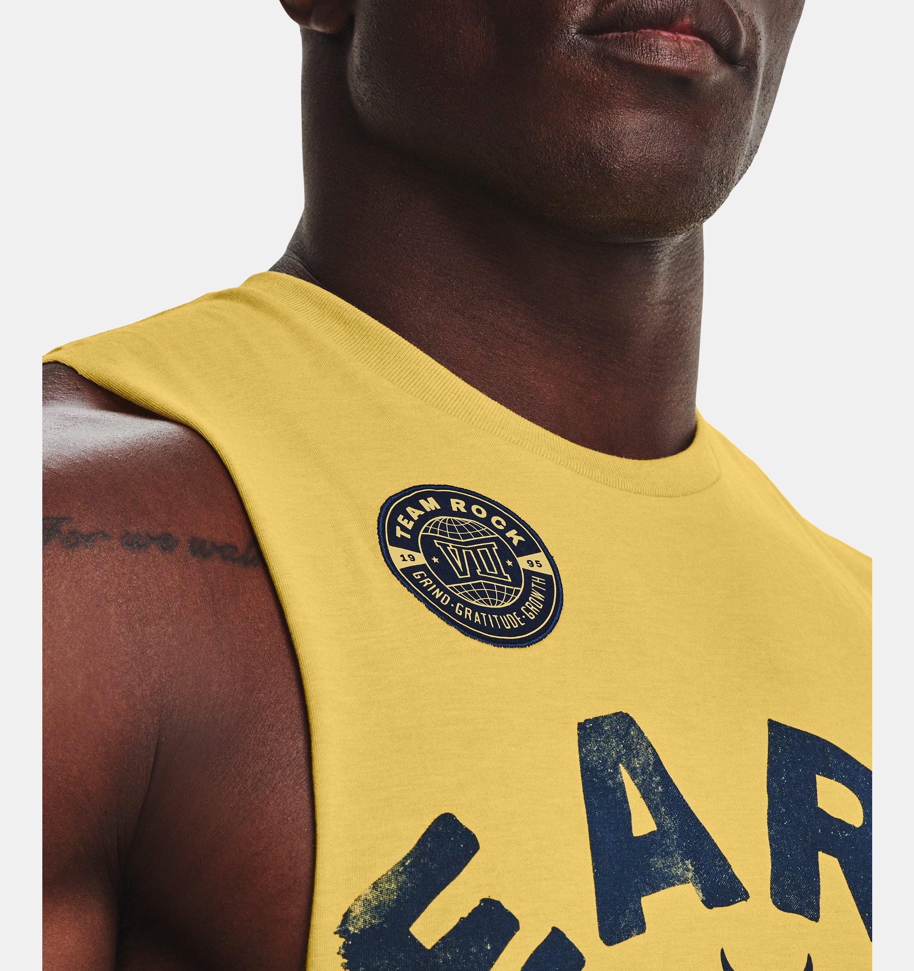 Musculosa UA Project Rock Earn Greatness para hombre image number 3