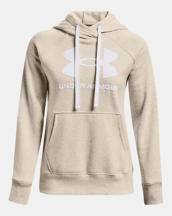 Rival Fleece Logo Hoodie-BRN,XS image number 4