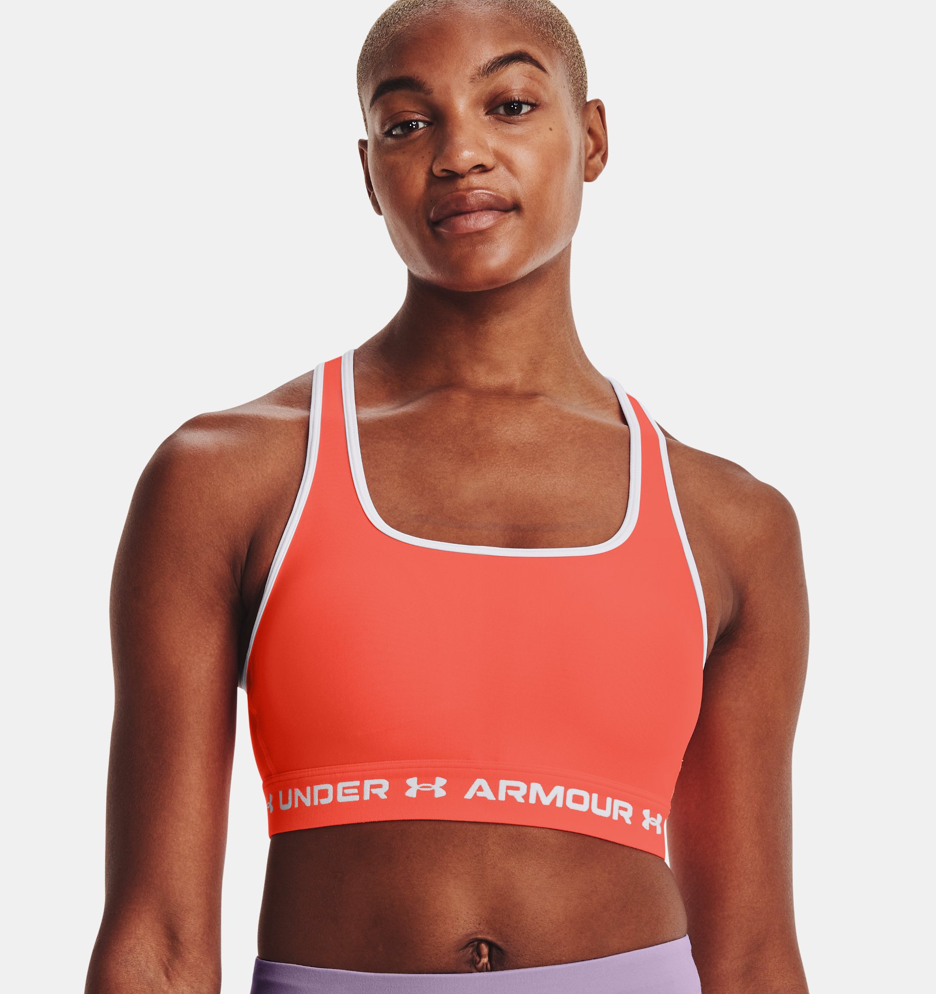 Bra deportivo de impacto medio Armour® Mid Crossback para mujer image number 2