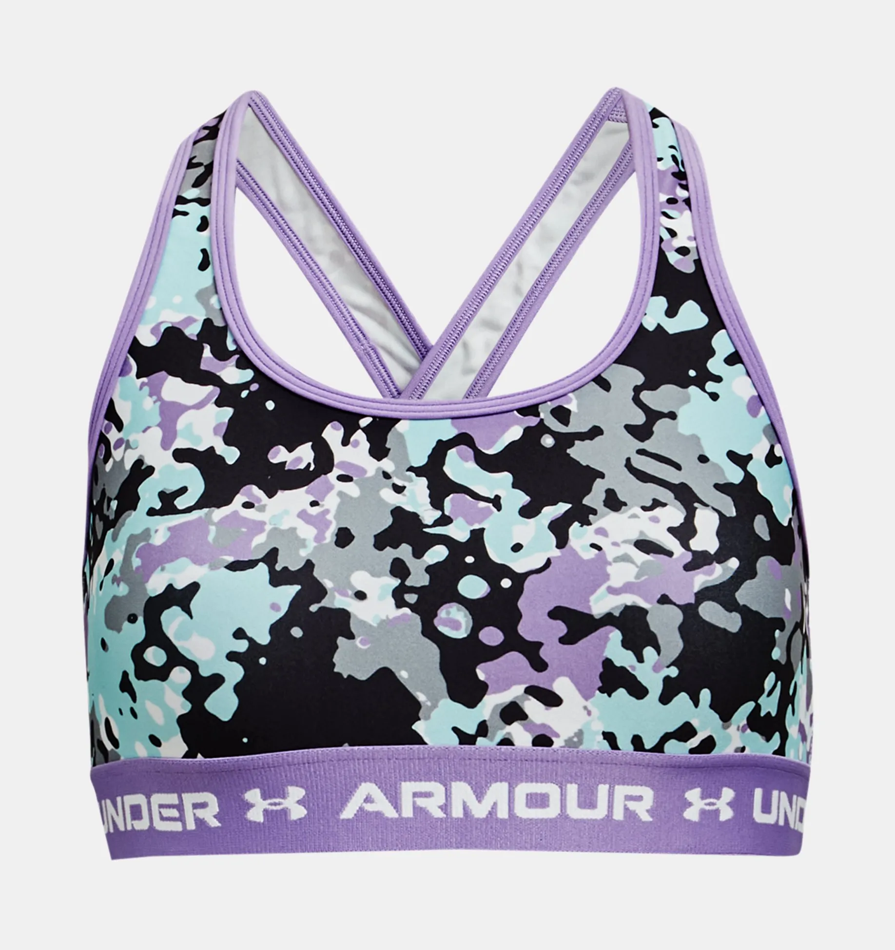 Bra deportivo G Crossback Mid Printed para niñas image number 0