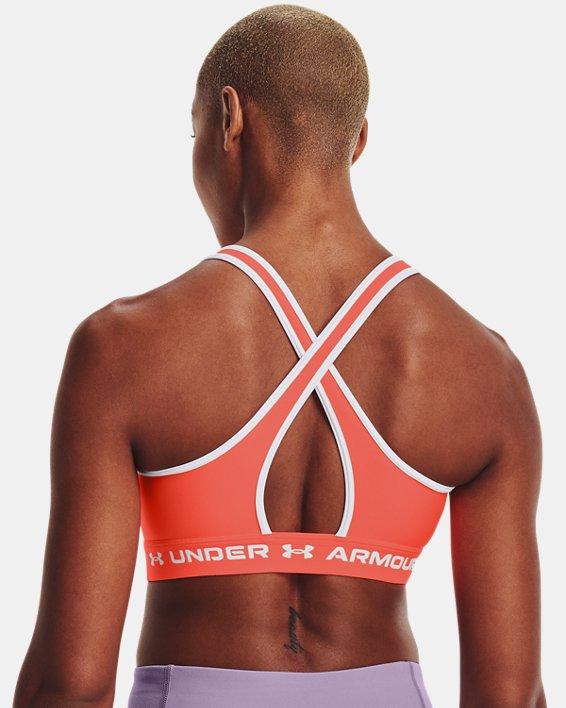 Bra deportivo de impacto medio Armour&reg; Mid Crossback para mujer image number 4