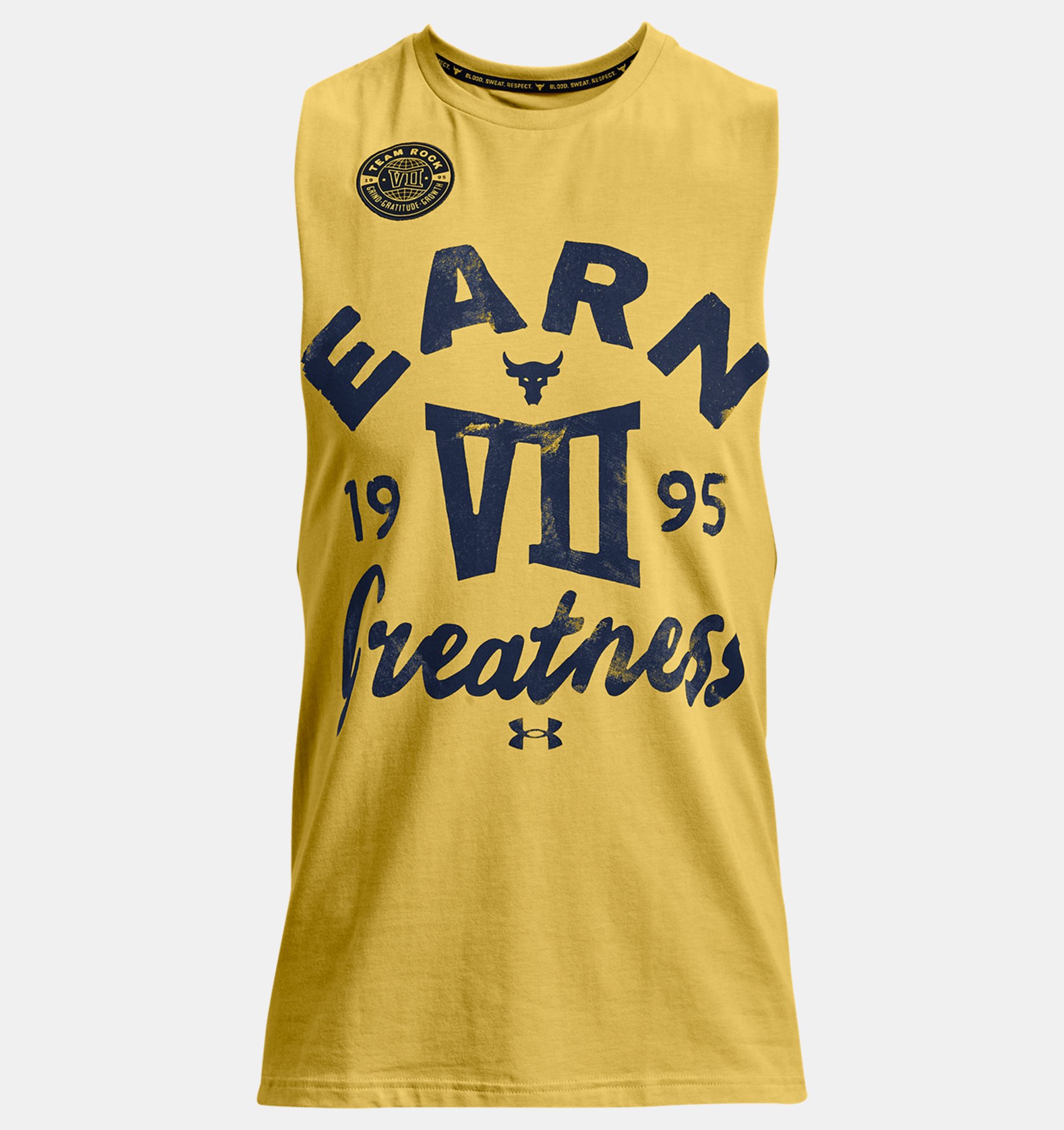 Musculosa UA Project Rock Earn Greatness para hombre image number 4