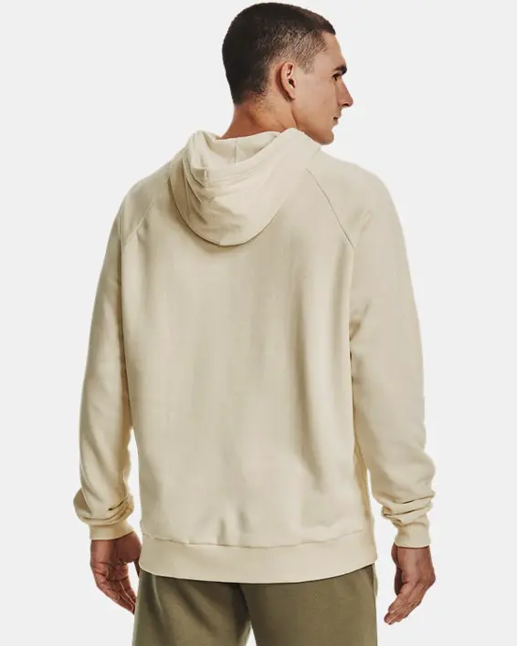 Buzo con capucha de tejido Fleece UA Rival Big Logo para hombre image number 1