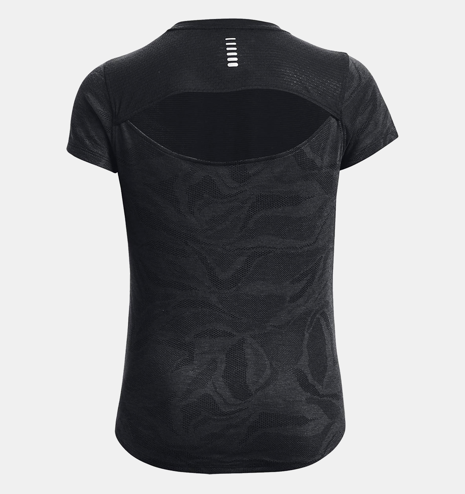 UA Streaker Jacquard Tee-BLK,XS image number 5