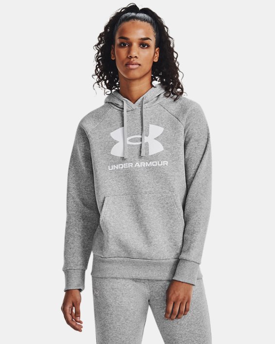 Buzo UA Rival Fleece Big Logo para Mujer