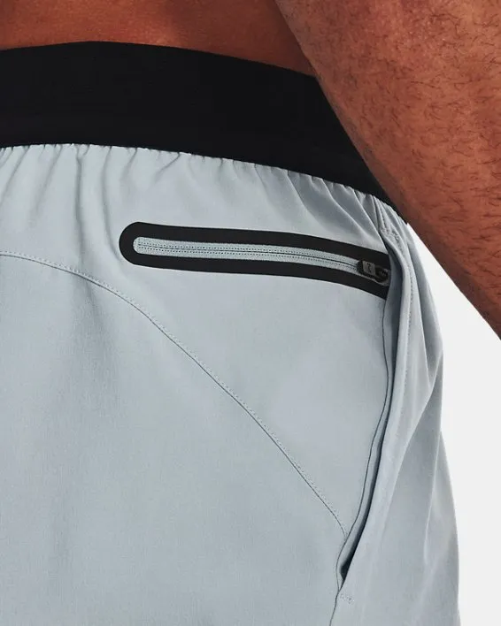 UA Peak Woven Shorts-BLU image number 3