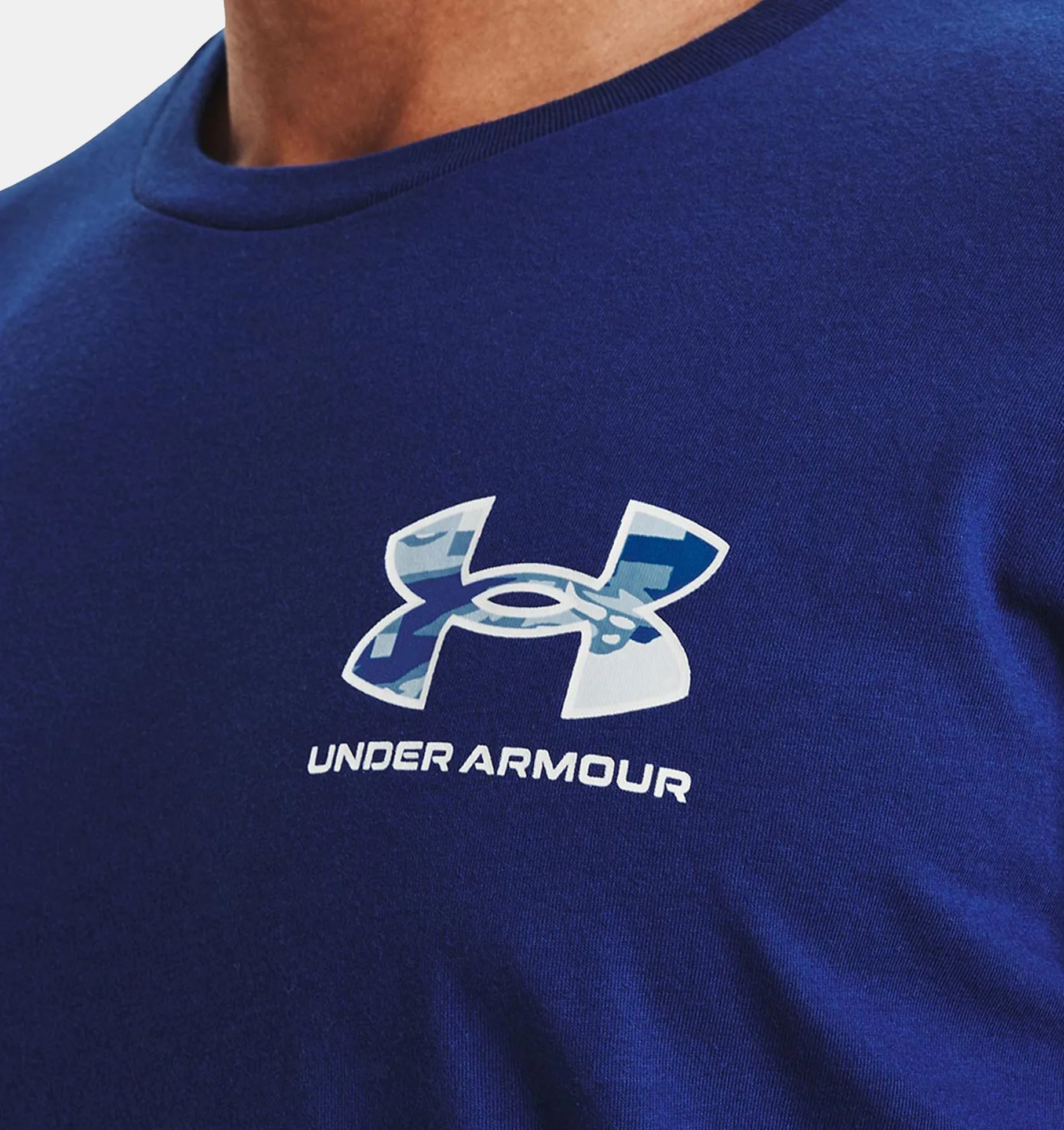 Remera de entrenamiento UA ABC camo fill para hombre image number 3