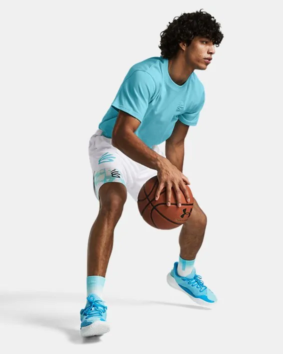 Short de Basketball Curry HeatGear® Printed para Hombre image number 2