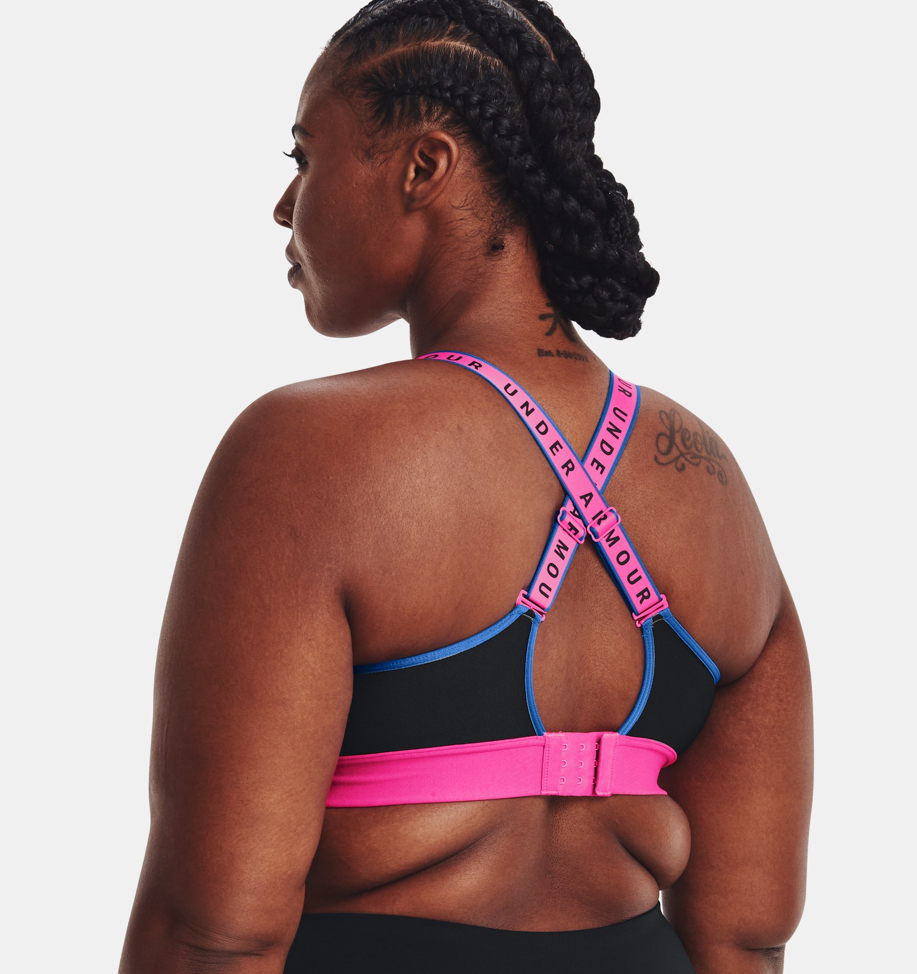 Bra deportivo UA Infinity Mid Blocked para mujer image number 6