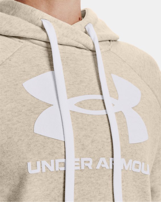 Rival Fleece Logo Hoodie-BRN,XS image number 3