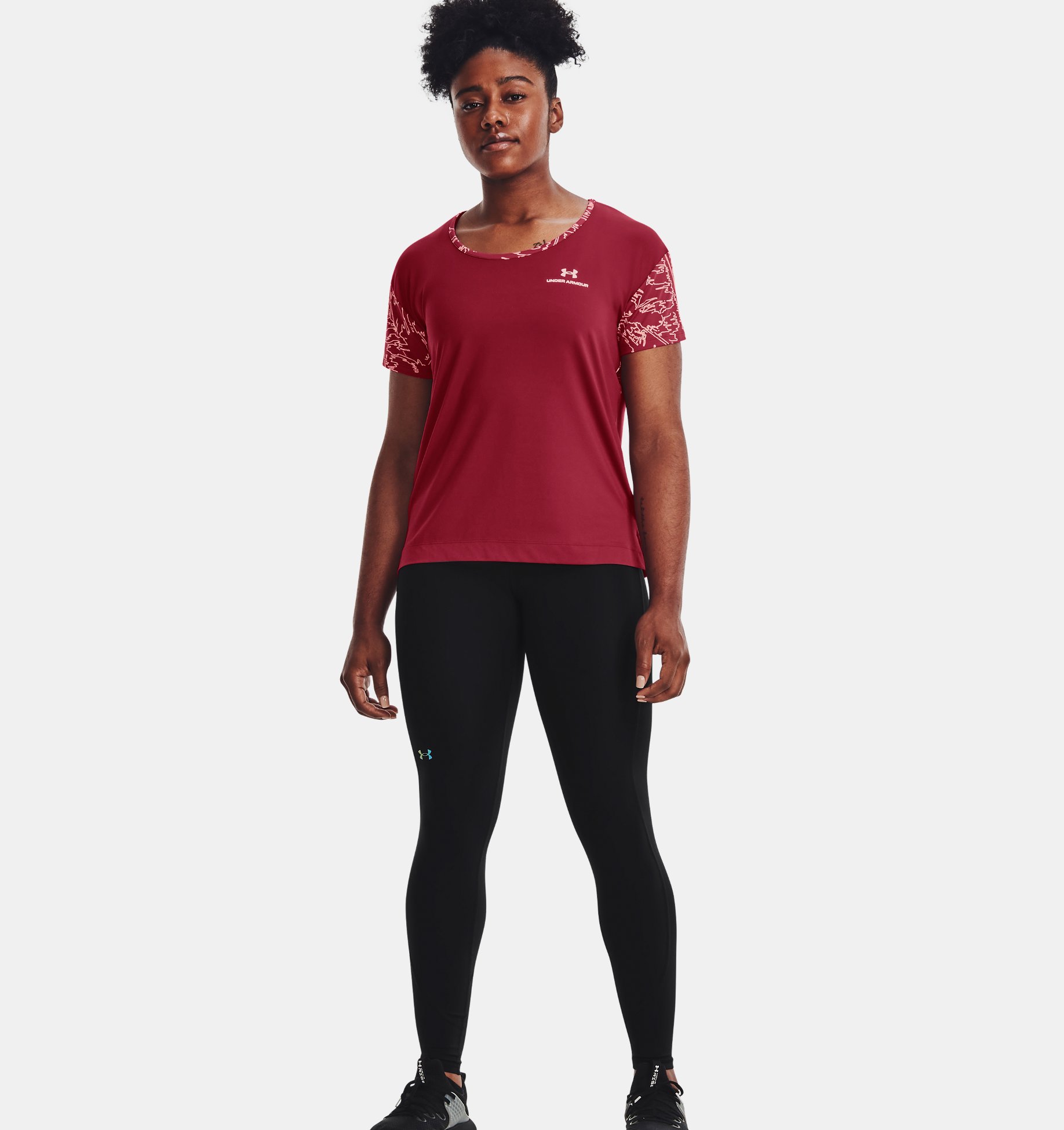 Remera UA RUSH™ Energy Colorblock para mujer image number 2