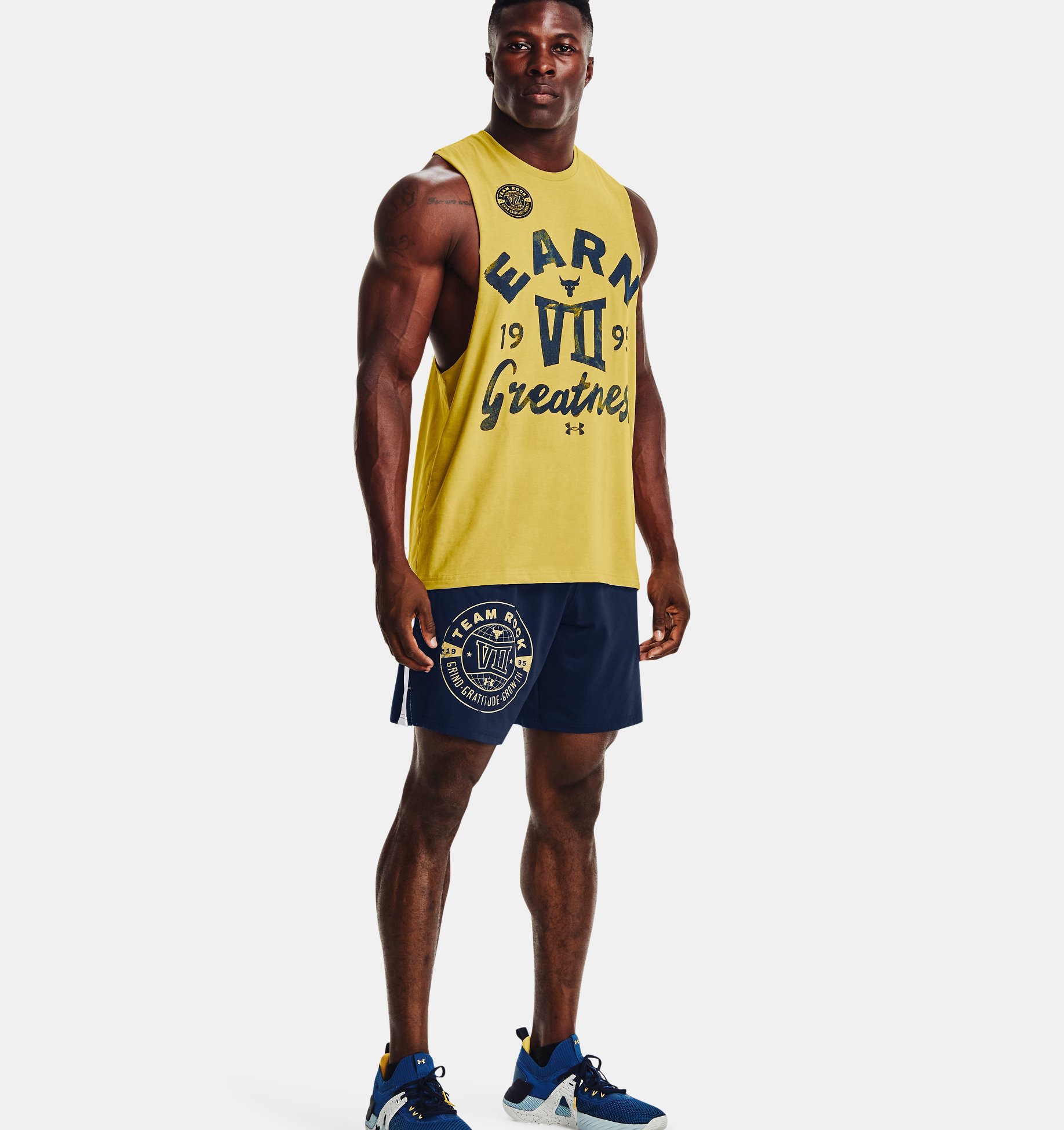 Musculosa UA Project Rock Earn Greatness para hombre image number 2