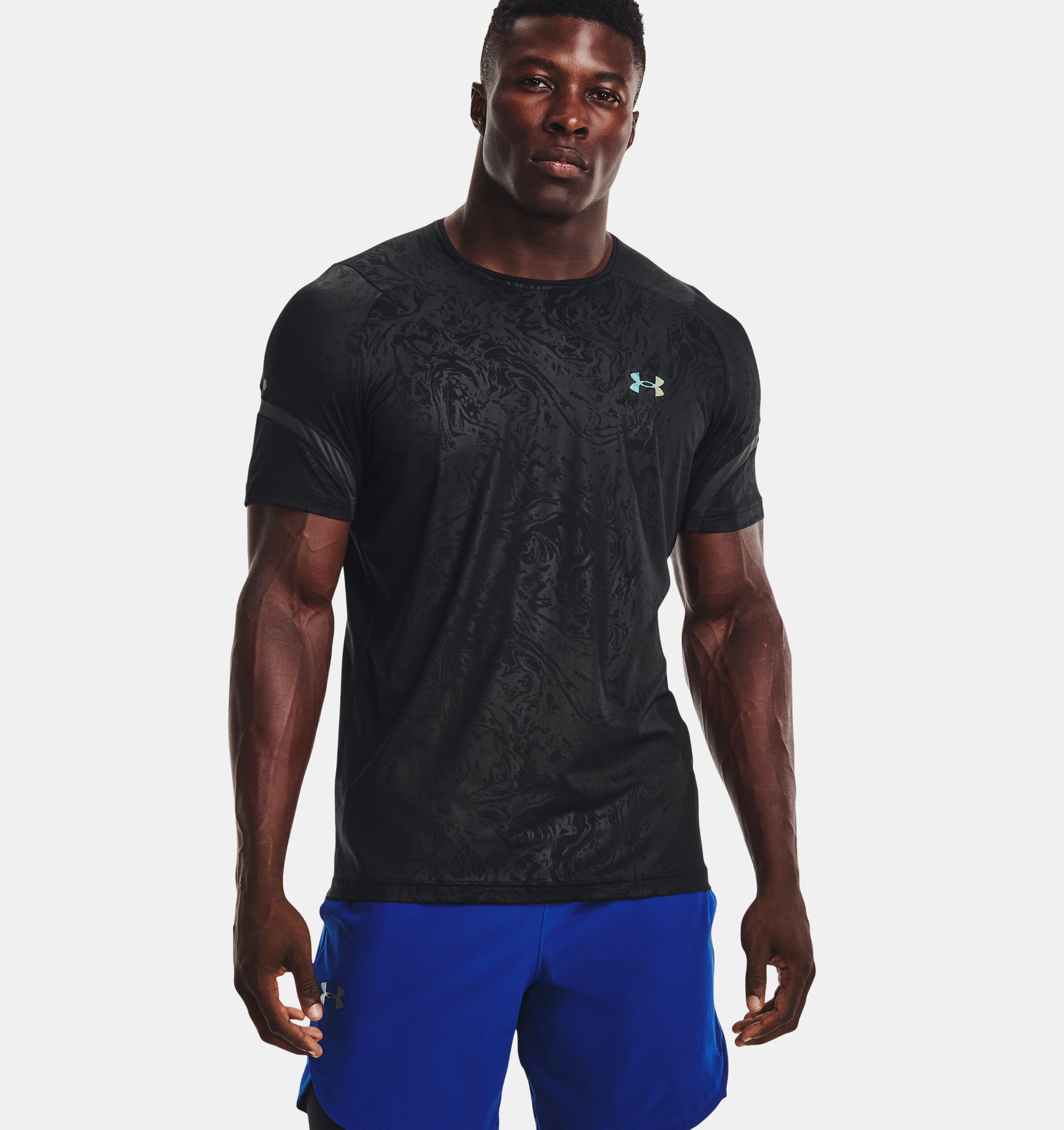 Remera manga corta Under Armour RUSH™ 2.0 Emboss para hombre