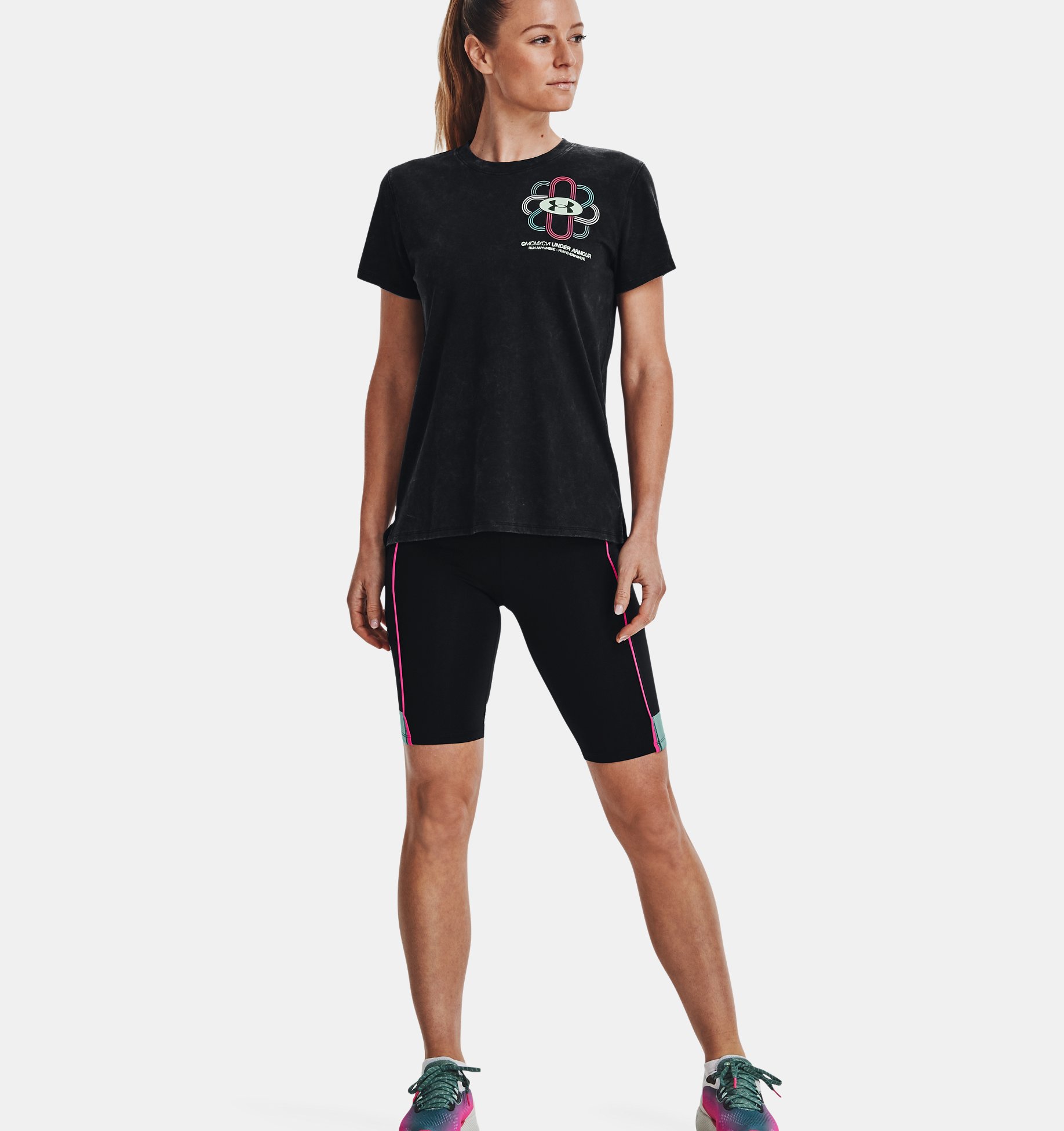 Biker UA Run Anywhere Half Tights para mujer image number 3