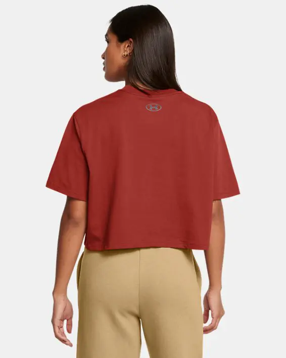 Remera Boxy crop de Entrenamiento Logo para Mujer image number 1
