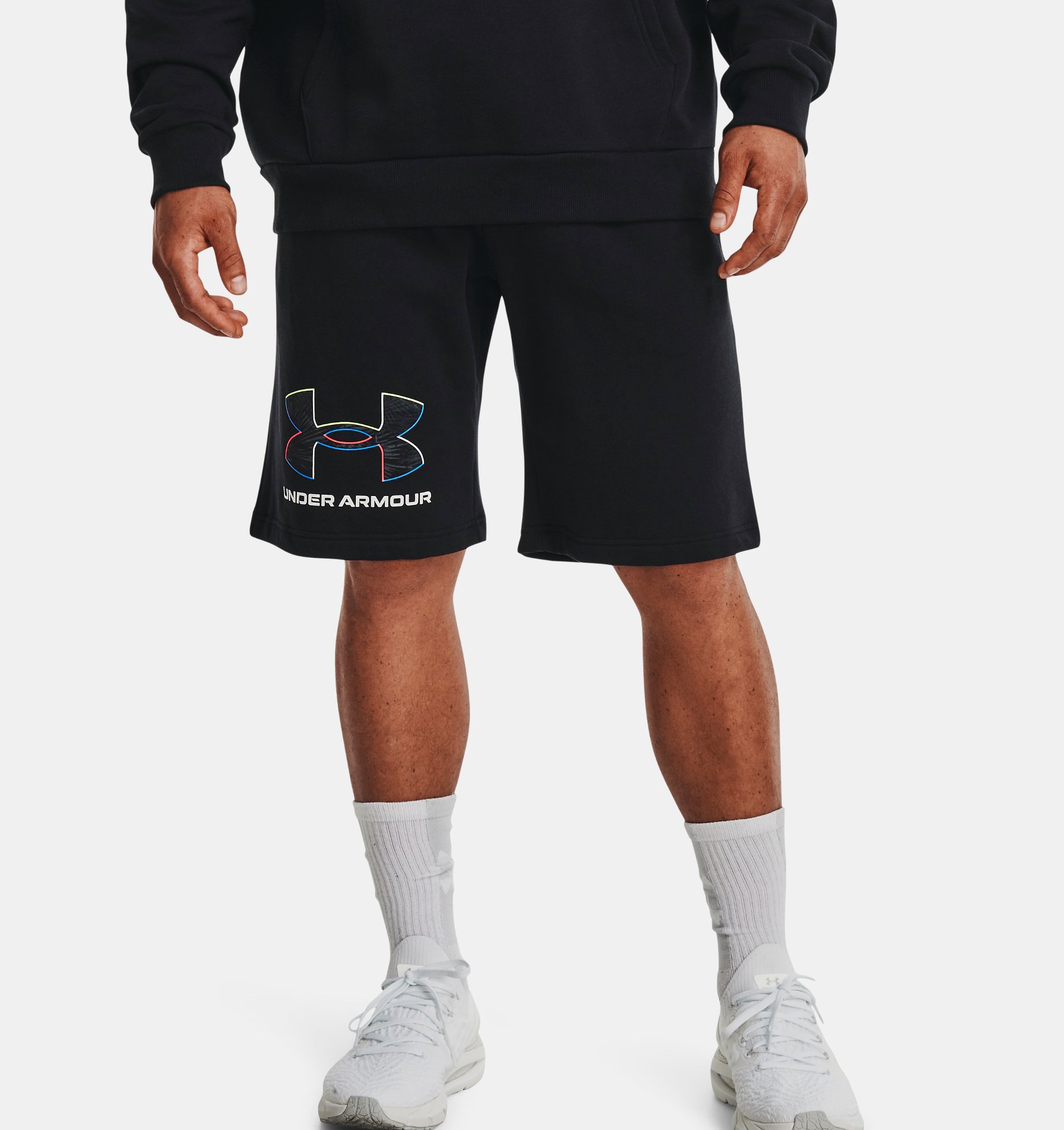 Short UA Rival Fleece Graphic para hombre