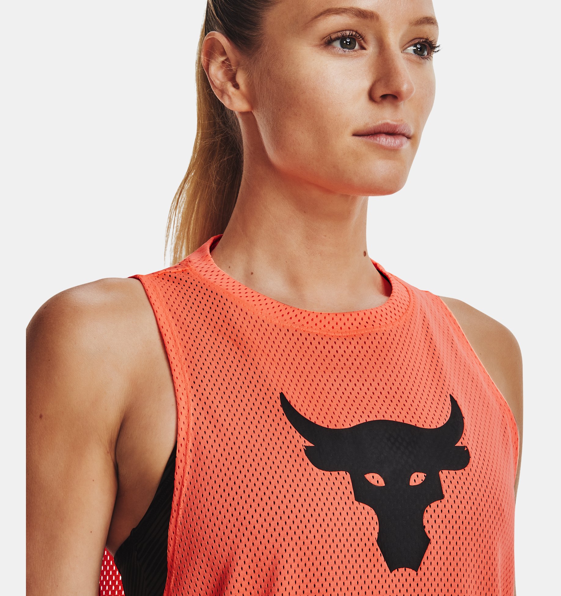 Musculosa UA Project Rock Mesh para mujer image number 5