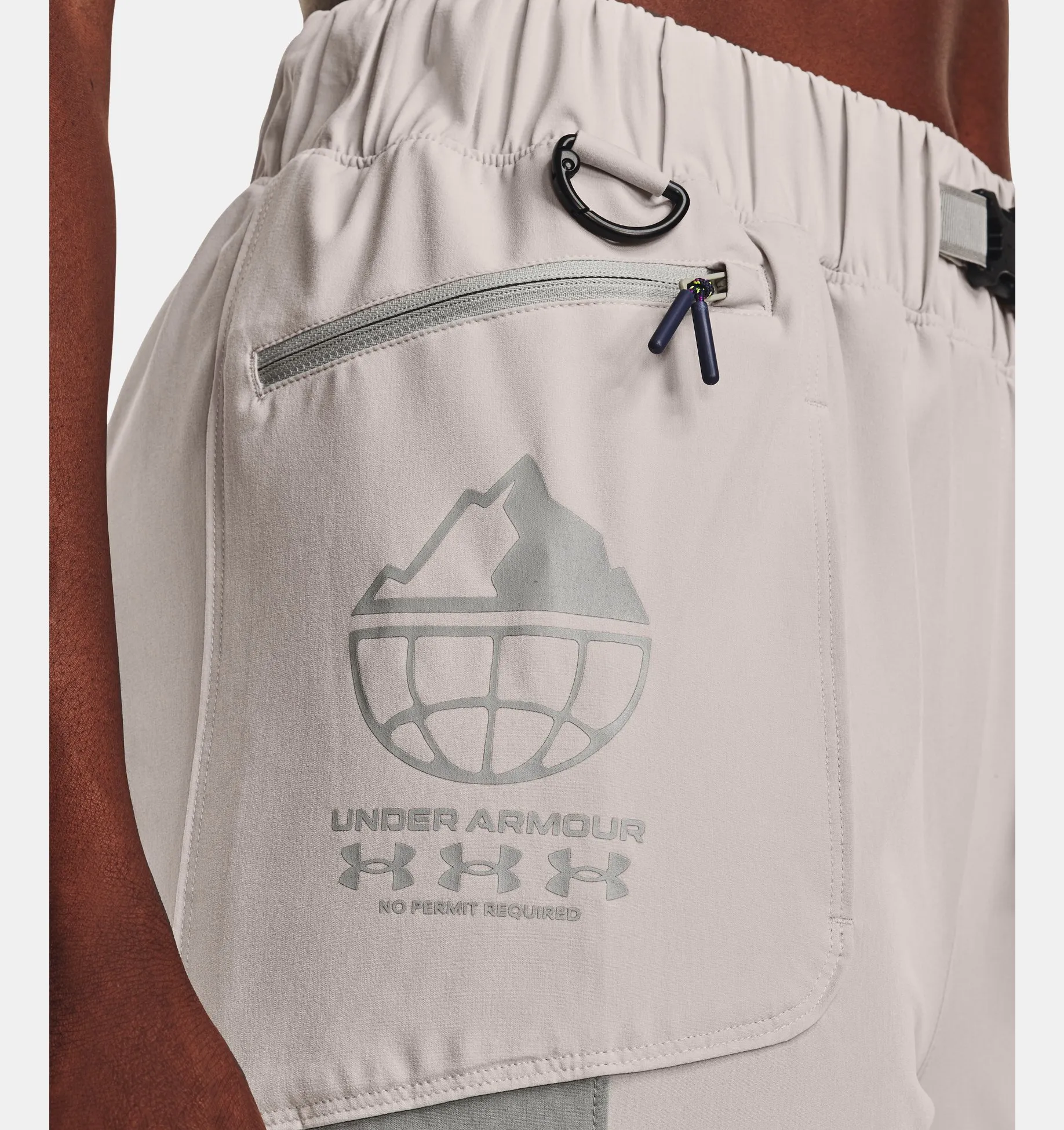 UA RUN STORM Trail Pant-GRY image number 3