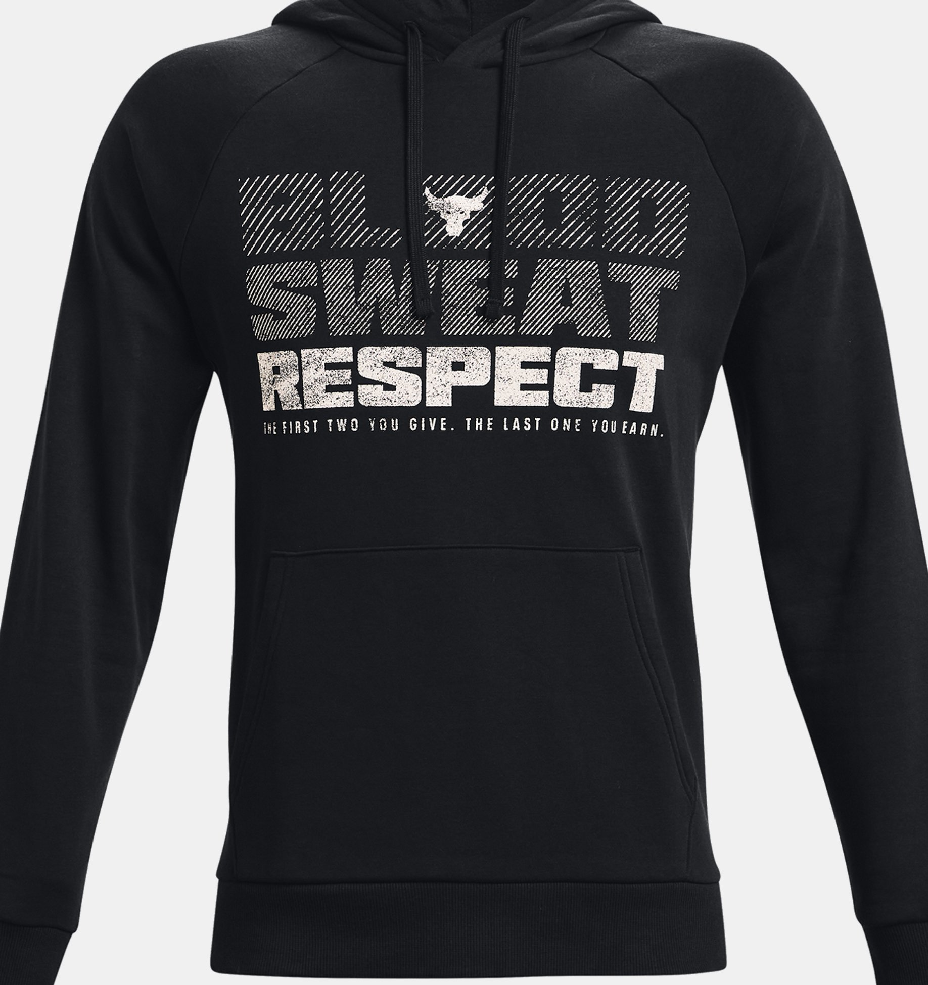 Buzo de entrenamiento UA Project Rock Rival Fleece para hombre image number 4