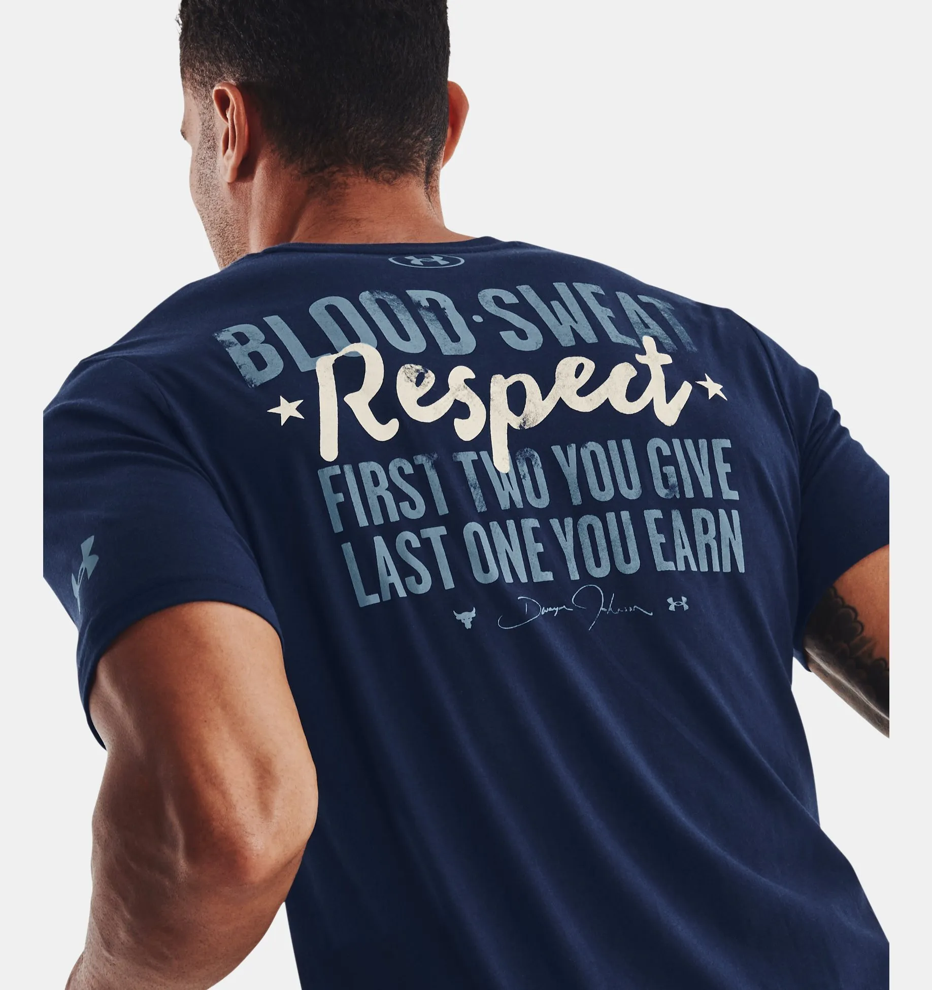 Remera manga corta Project Rock Respect Short Sleeve para hombre image number 0