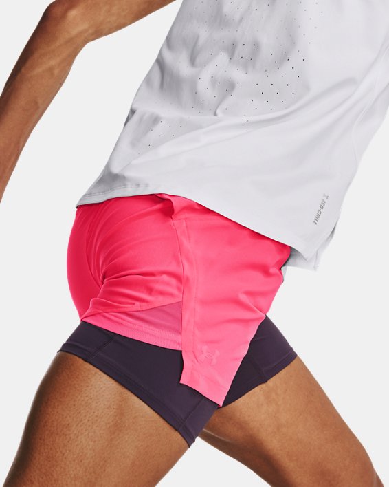 Short UA RUN STAMINA 2IN1 para Mujer