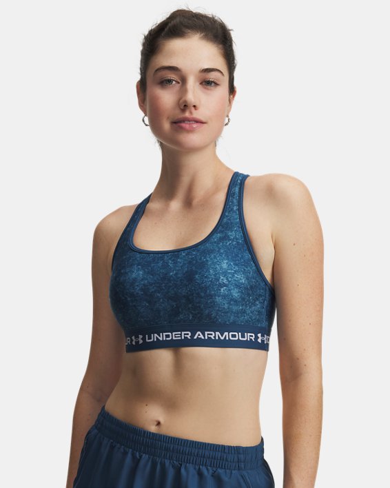 Bra deportivo Armour&reg; Mid Crossback Printed para mujer