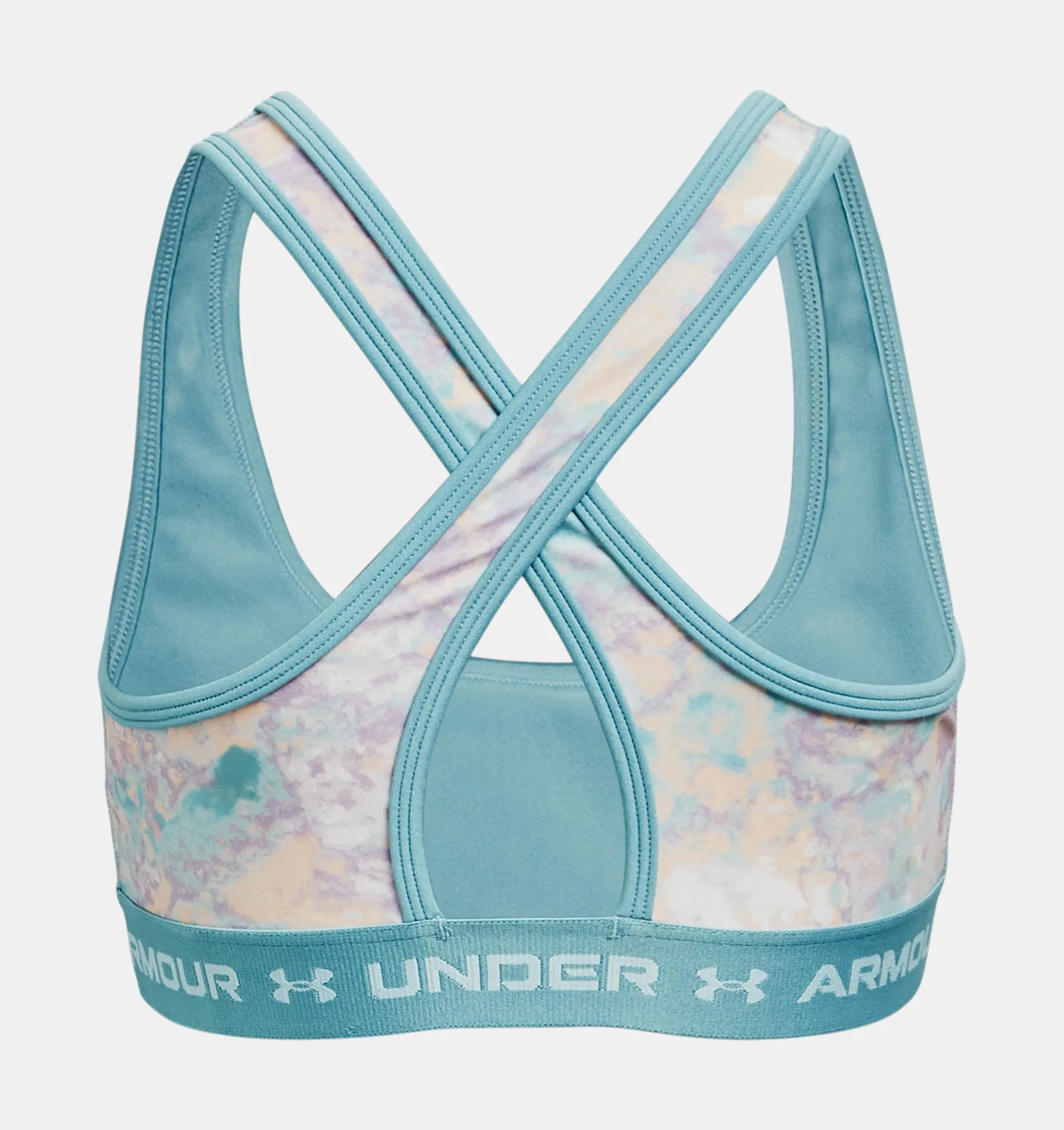 Bra deportivo G Crossback Mid Printed para niñas image number 1