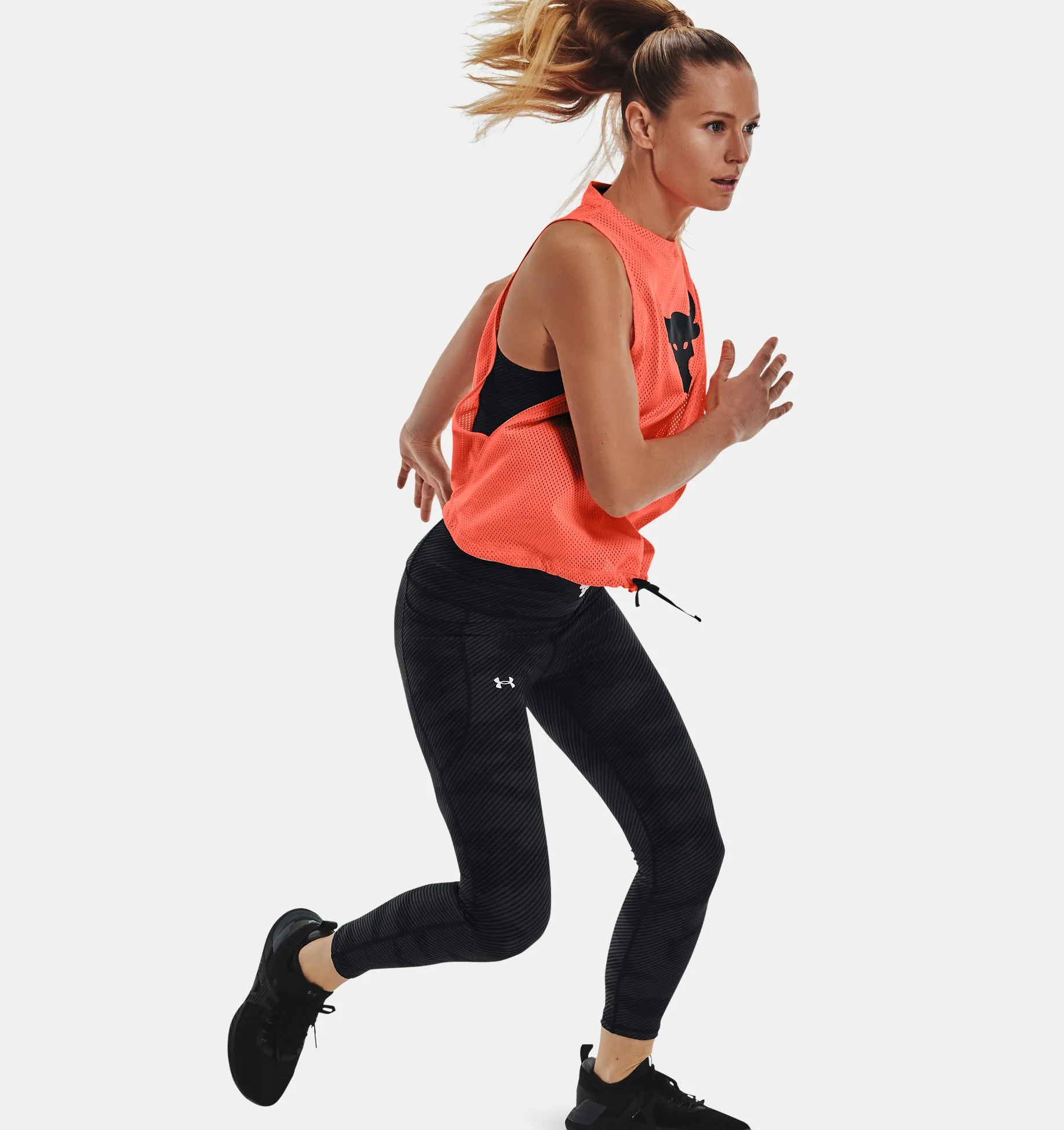Leggings Project Rock HeatGear® No-Slip Waistband Ankle para mujer image number 2