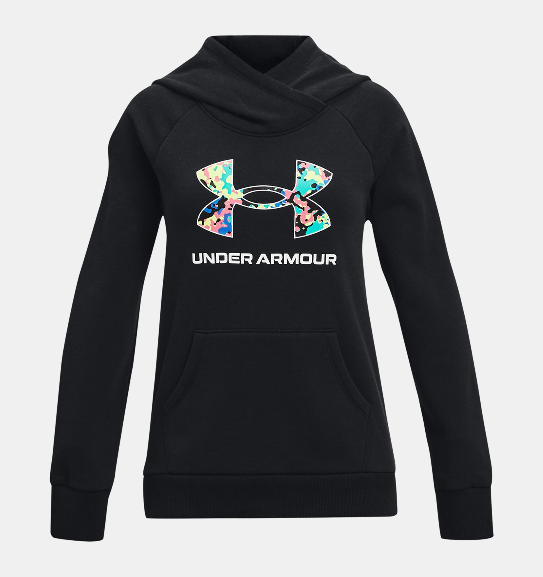 Buzo con capucha UA Rival Fleece Core Logo Hoodie para nena