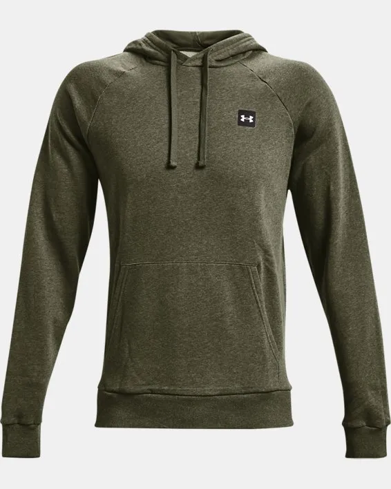 UA Rival Fleece Hoodie-GRN image number 3