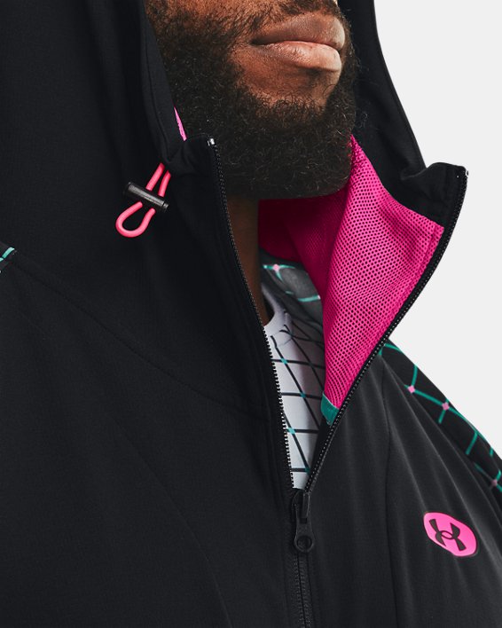 Campera con capucha UA Woven Geo para hombre image number 5