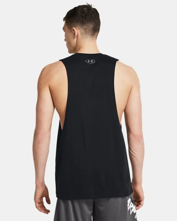 UA LEFT CHEST CUT OFF TANK image number 1