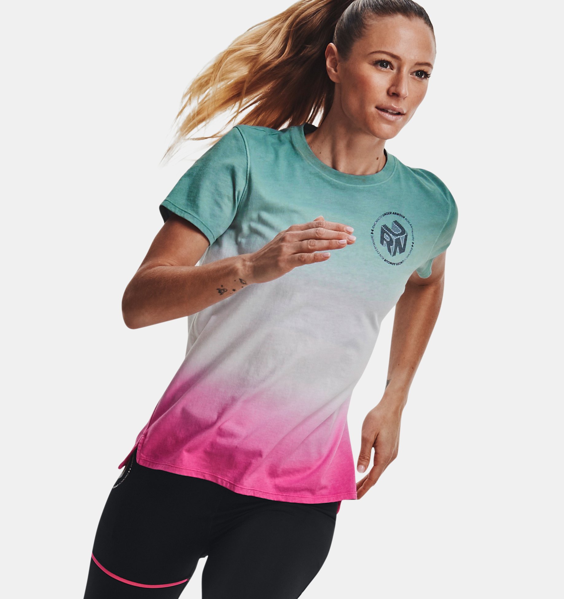 Remera manga corta UA Run Anywhere Short Sleeve para mujer