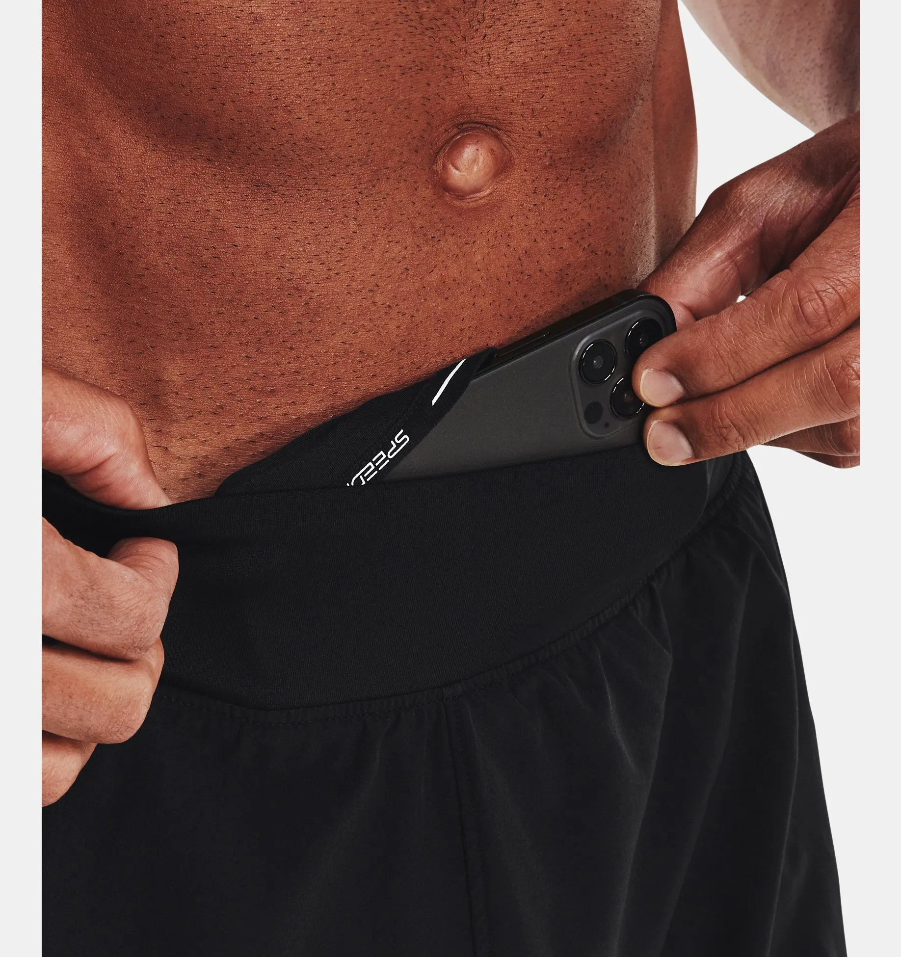 Short UA SPEEDPOCKET 5'' para hombre image number 6