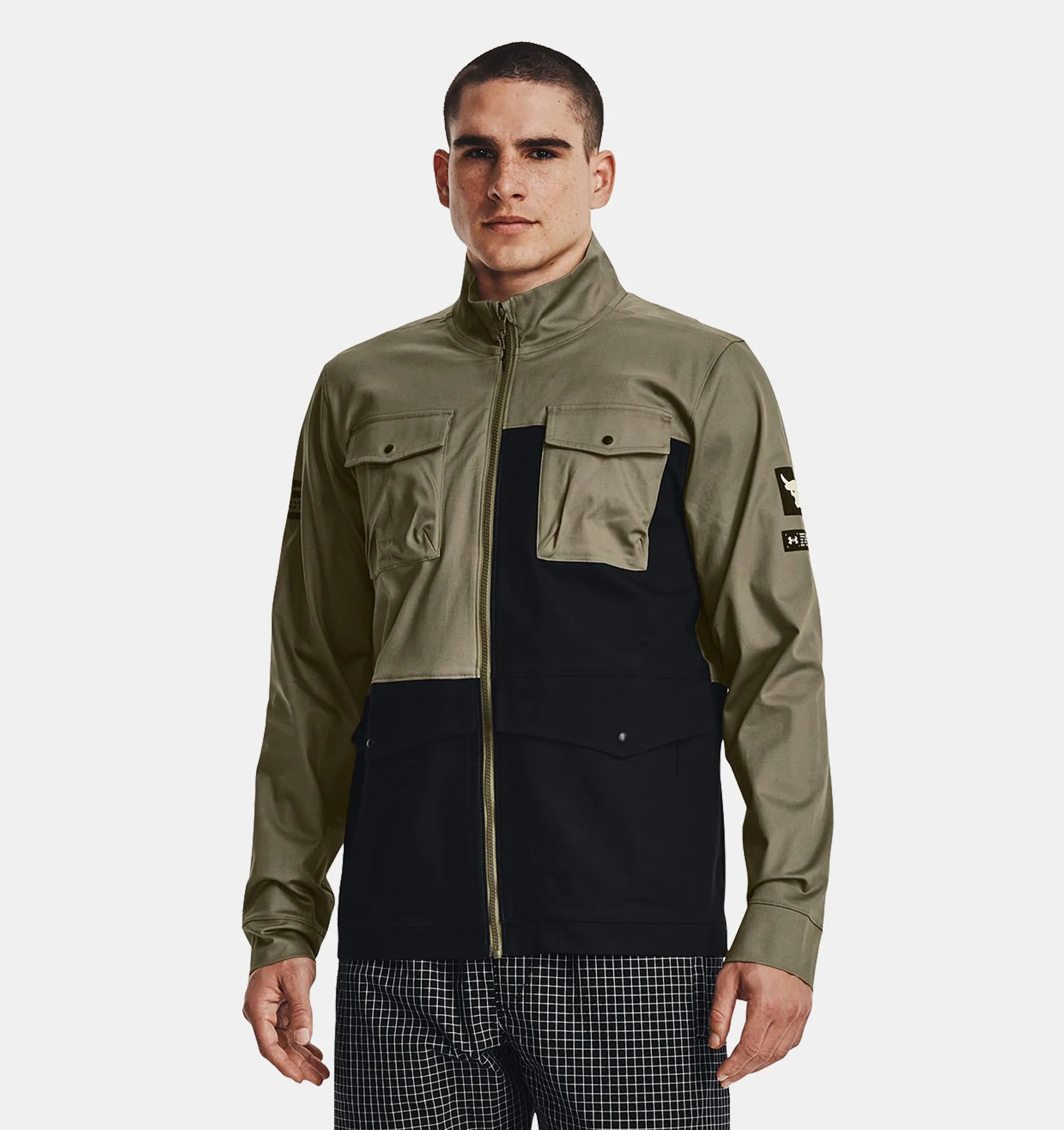 Campera con cierre UA Project Rock para hombre image number 0