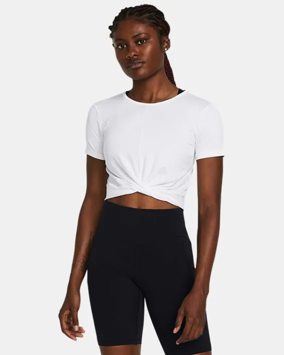 Remera de entrenamiento UA Motion Crossover Crop para mujer