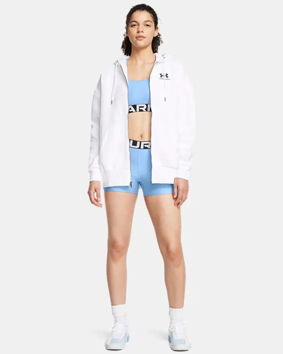 Campera de entrenamiento con capucha UA Icon Fleece para mujer image number 2