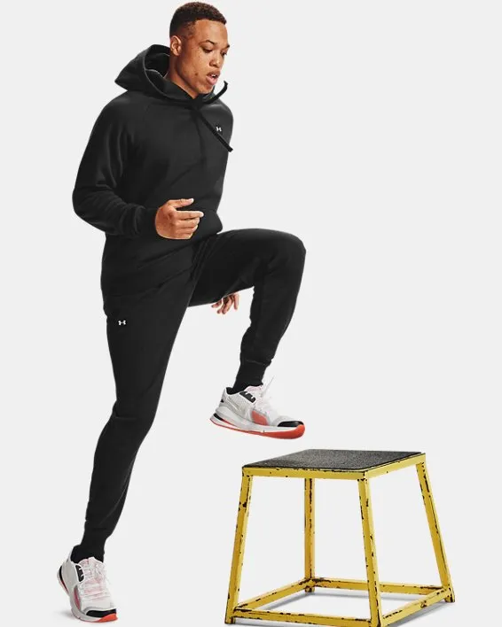 UA Rival Fleece Hoodie-BLK,SM image number 2