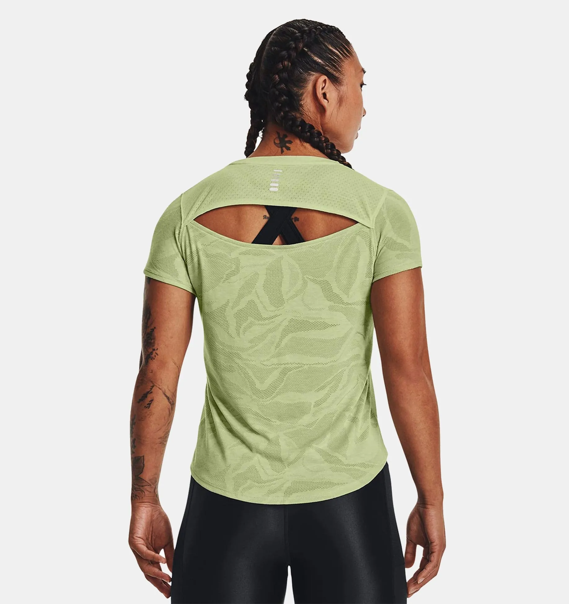 Remera UA Streaker Jacquard para mujer image number 1