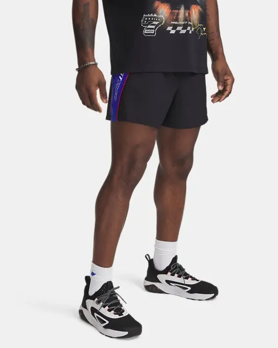 Short de Entrenamiento Project Rock Woven Colorblock para Hombre