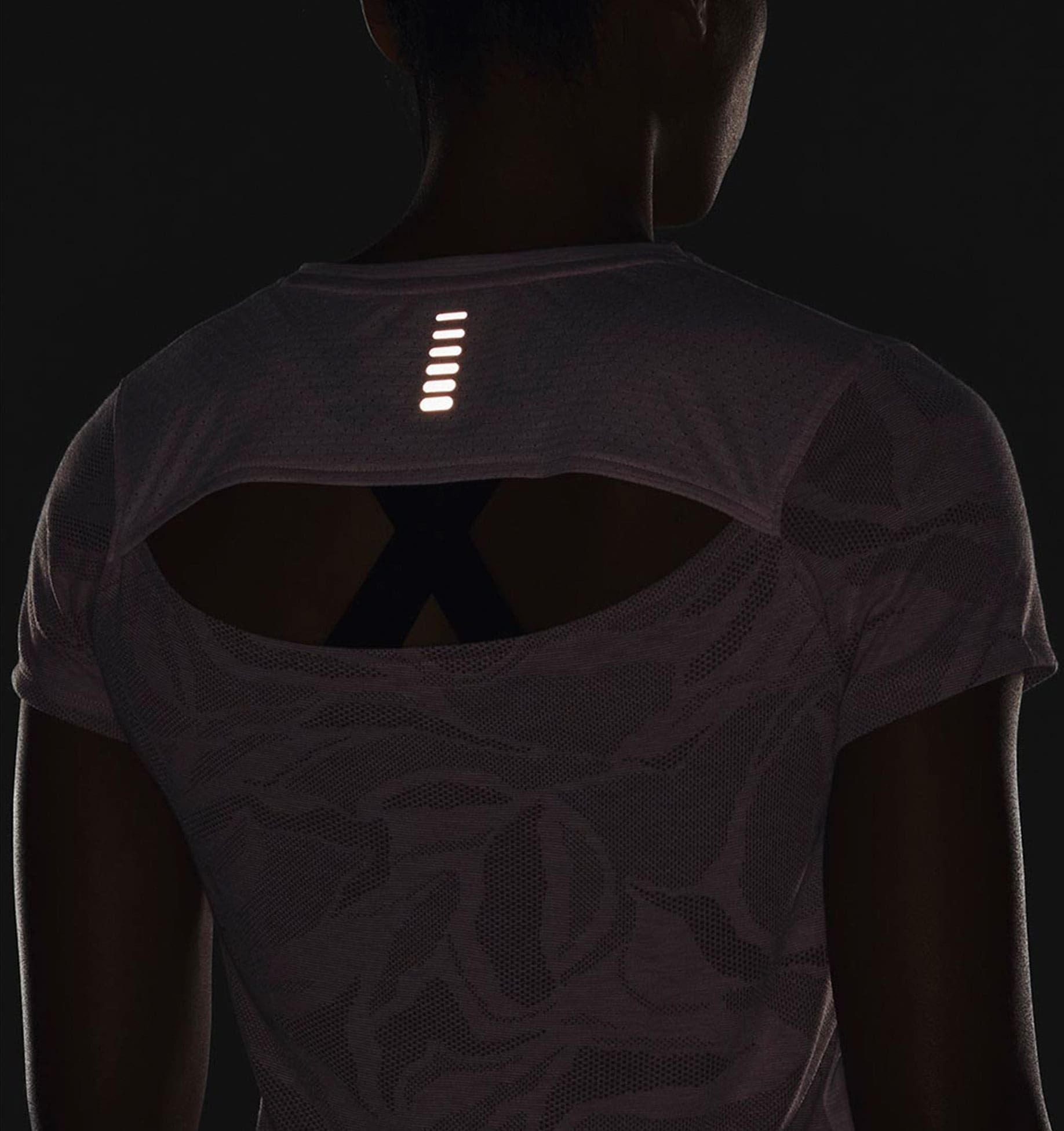 UA Streaker Jacquard Tee-PNK,XS image number 3