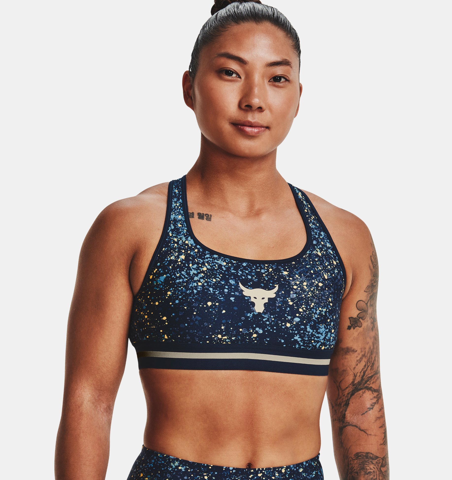 Bra de espalda cruzada Project Rock Printed para mujer