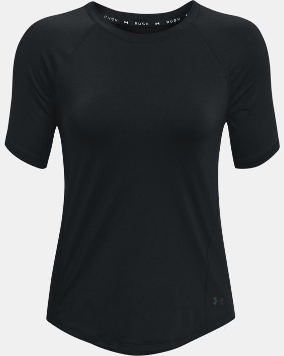 Remera manga corta UA RUSH para mujer image number 4