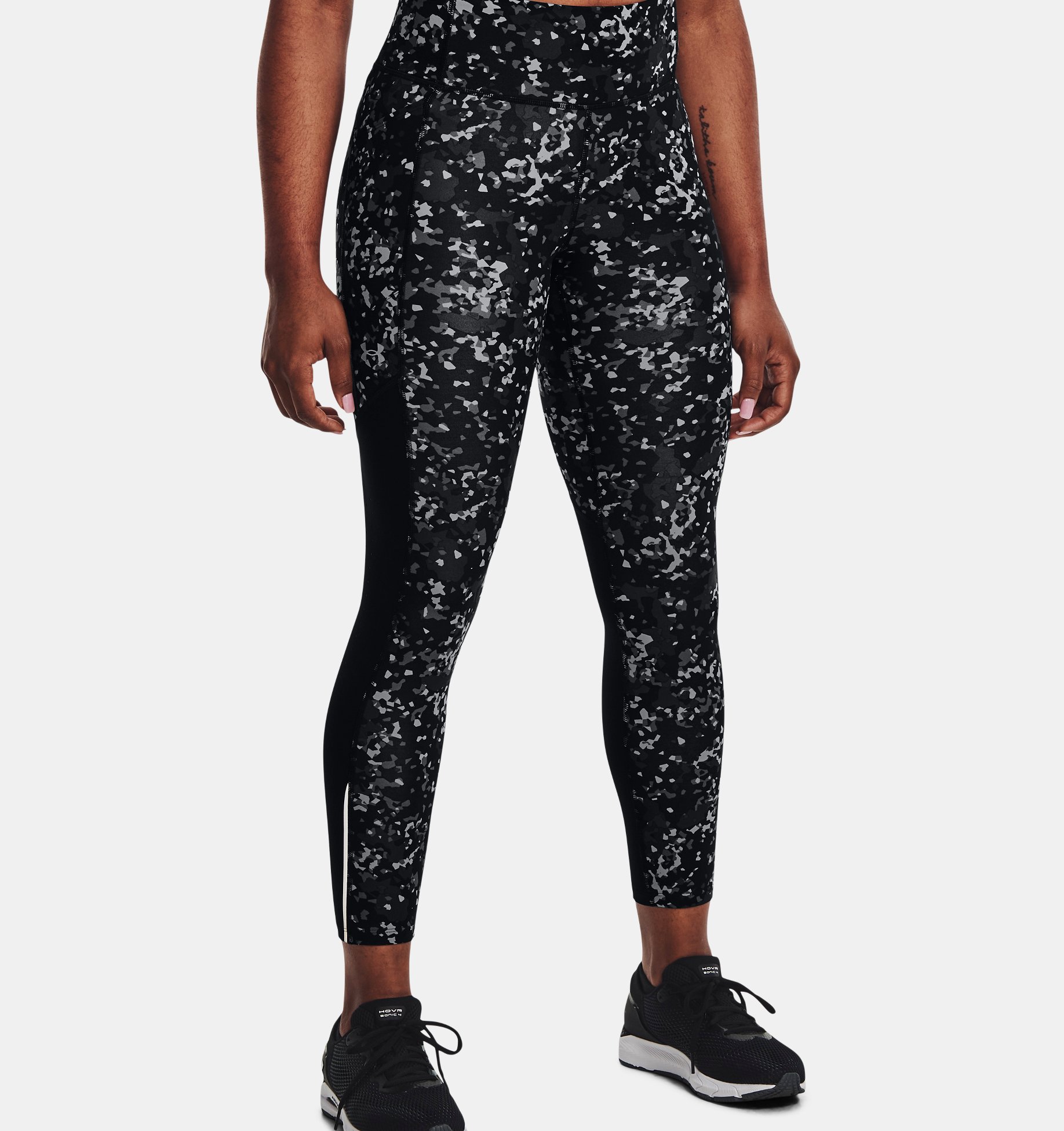 UA Fly Fast Ankle Tight II-BLK,XS