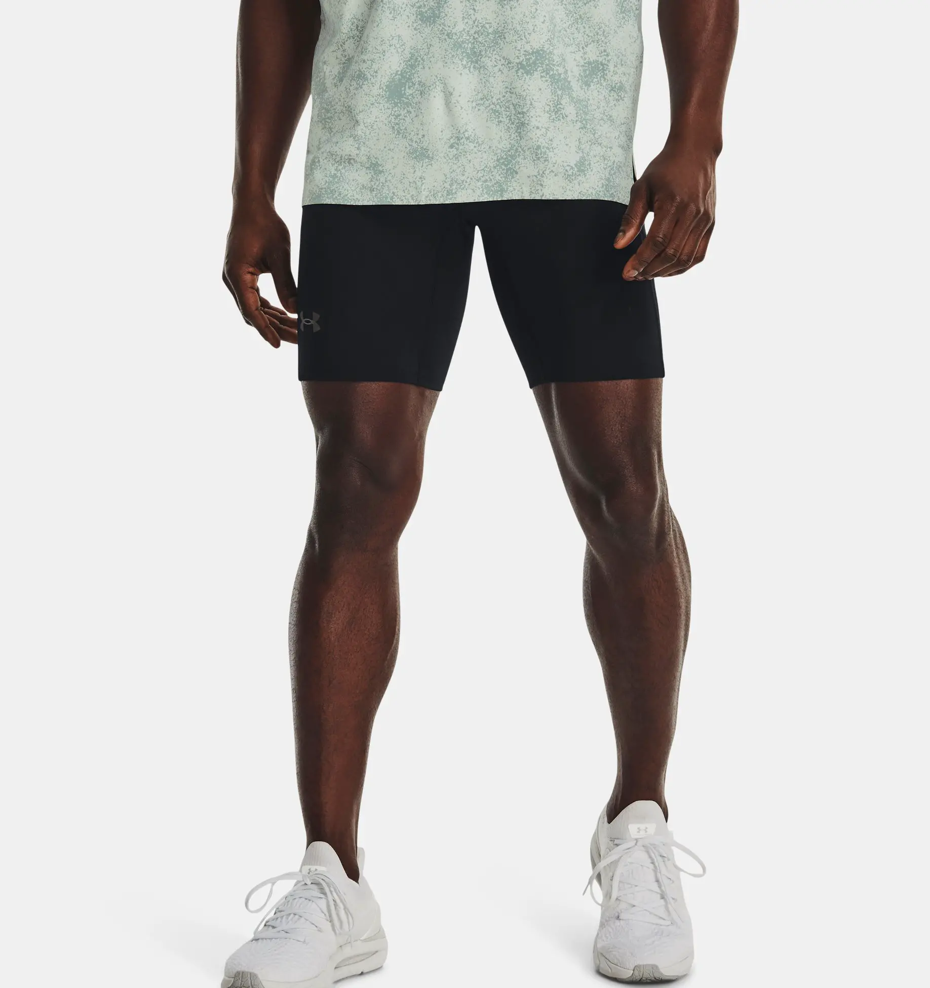 UA SPEEDPOCKET HALF TIGHT-BLK image number 0