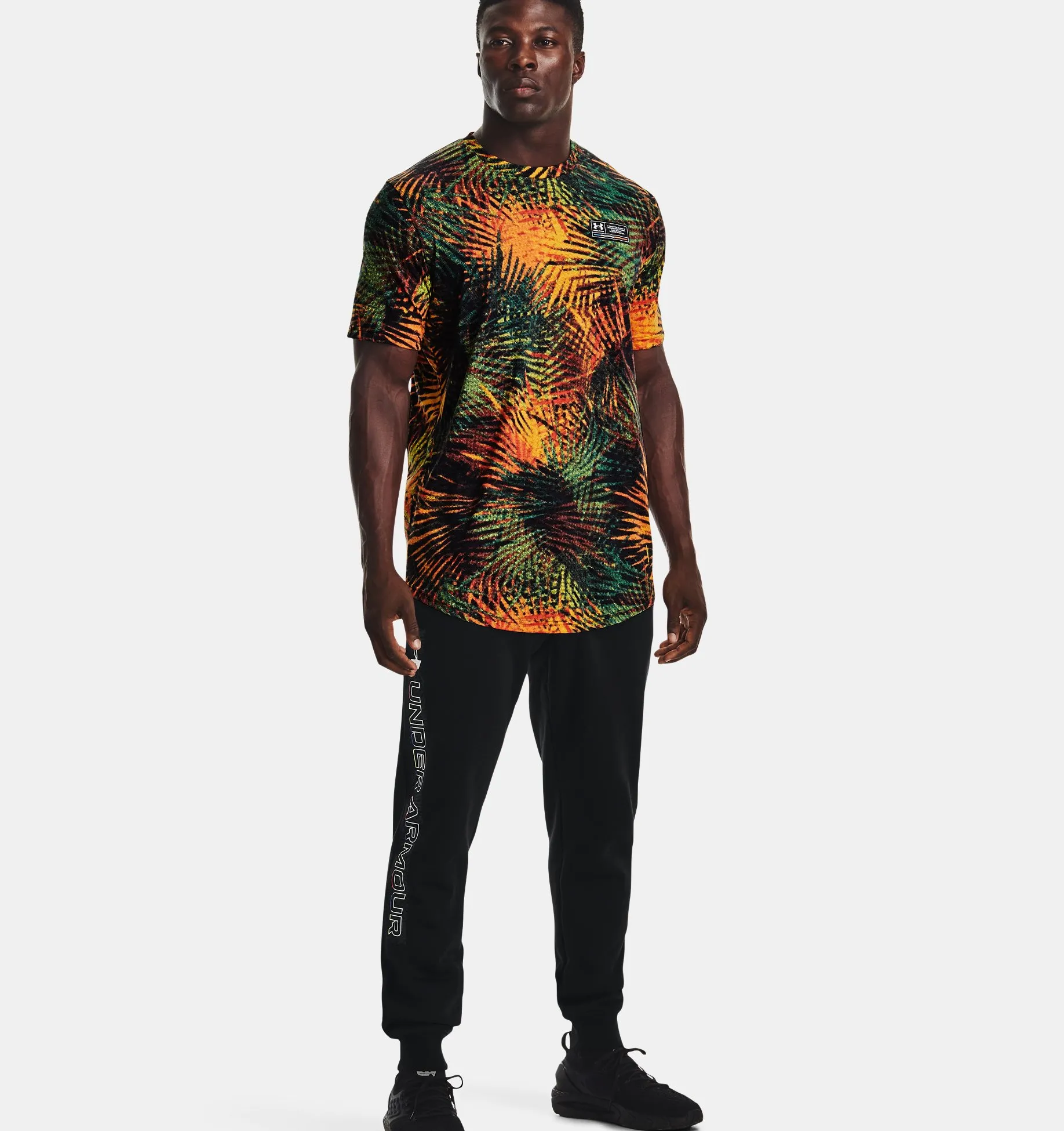 Remera UA Sport Palm Printed para hombre image number 2