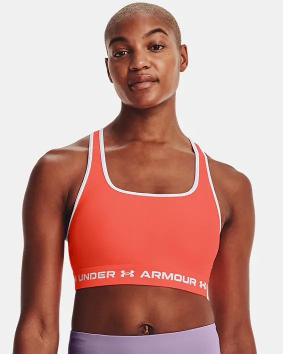 Sport Bra de impacto medio Armour® Mid Crossback para Mujer image number 2